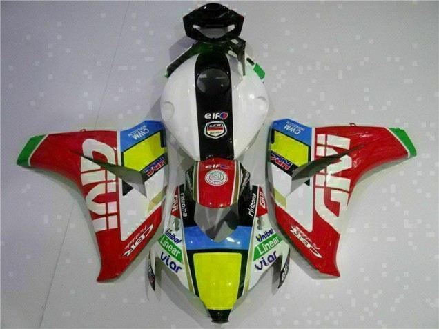 Rojo Blanco Kit Carenado Moto Honda CBR 1000 RR 08-11