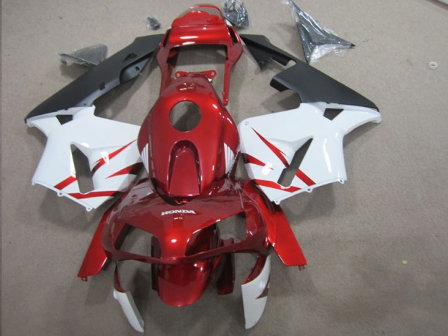 Rojo Blanco Kit Carenado Moto Honda CBR 600 RR 03-04