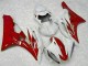 Rojo Blanco Kits Completo Carenado Moto ABS Yamaha R6 06-07