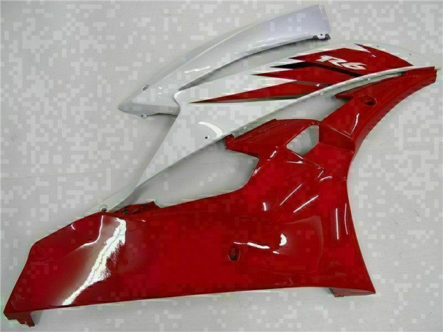 Rojo Blanco Kits Completo Carenado Moto ABS Yamaha R6 06-07