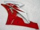 Rojo Blanco Kits Completo Carenado Moto ABS Yamaha R6 06-07