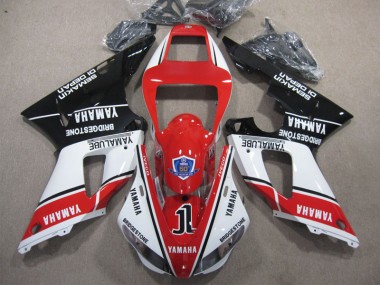 Rojo Blanco Negro ABS Kits Carenado Moto Yamaha R1 09-11