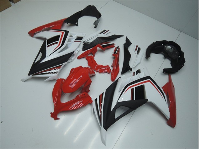 Rojo Blanco Negro Carenado Moto Kawasaki EX300 13-16