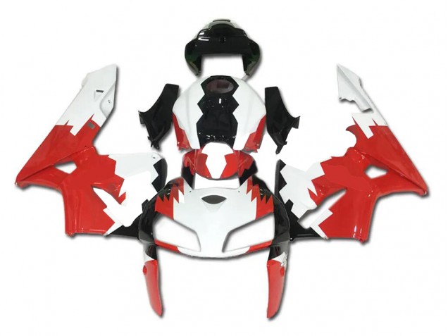 Rojo Blanco Negro Carenado Moto & Plástico Honda CBR 600 RR 05-06