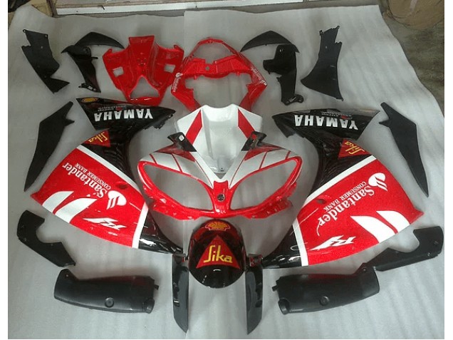 Rojo Blanco & Negro Graphic Carenado Moto Yamaha R1 09-11