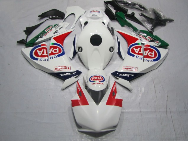 Rojo Blanco PATA Carenado Moto & Plástico Honda CBR 1000 RR 12-16 Rojo Blanco PATA Carenado Moto & Plástico Honda CBR 1000 RR 12-16