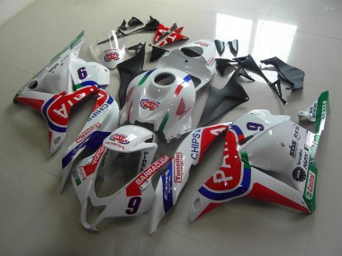 Rojo Blanco Pata Carenado Moto Honda CBR 600 RR 09-12