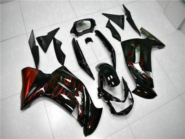 Rojo Llama Carenado Moto Kawasaki EX650 06-08
