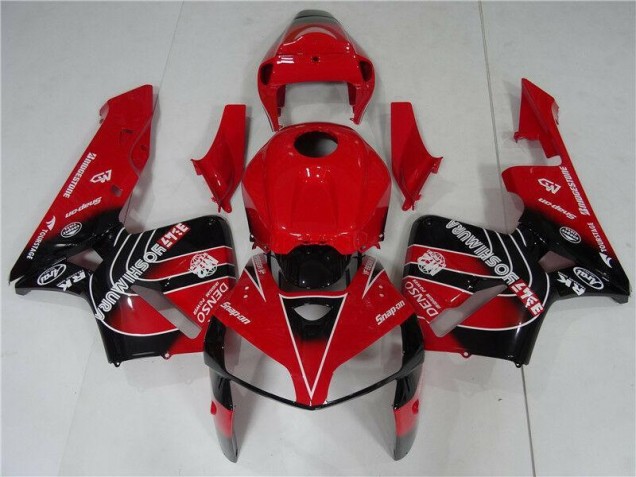 Rojo Negro ABS Kits Carenado Moto Honda CBR 600 RR 05-06