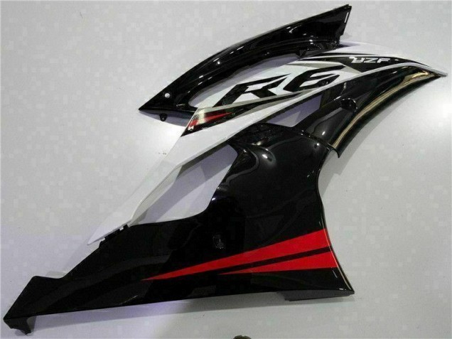 Rojo Negro ABS Kits Carenado Moto Yamaha R6 08-16