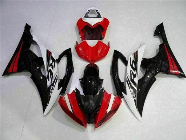 Rojo Negro ABS Kits Carenado Moto Yamaha R6 08-16