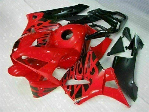 Rojo Negro ABS Moto Plástico Honda CBR 600 RR 03-04