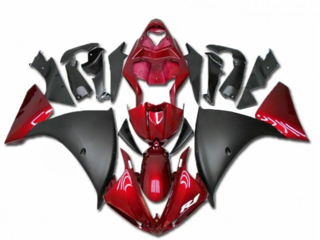 Rojo Negro ABS Moto Plástico Yamaha R1 09-11