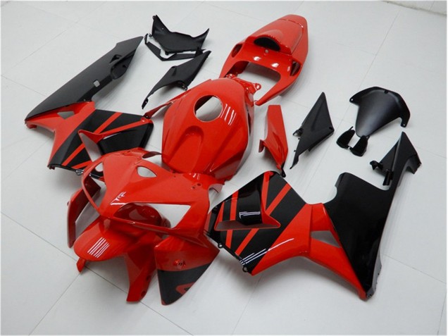 Rojo Negro ABS Moto Plásticos Honda CBR 600 RR 05-06