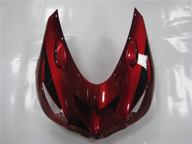Rojo Negro Carenado Moto Kawasaki ZX14R ZZR 1400 06-11 Rojo Negro Carenado Moto Kawasaki ZX14R ZZR 1400 06-11