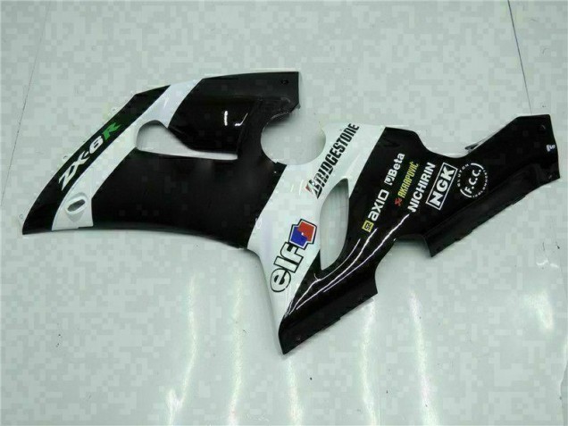 Rojo Negro Carenado Moto & Plástico Kawasaki ZX6R 05-06 Rojo Negro Carenado Moto & Plástico Kawasaki ZX6R 05-06