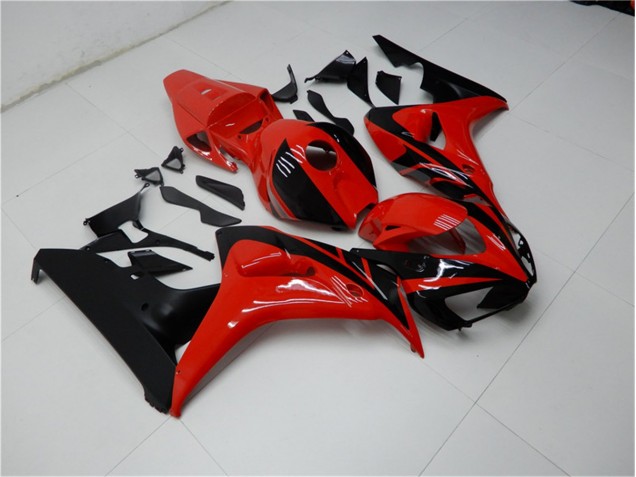 Rojo Negro Carenado & Plástico Moto Honda CBR 1000 RR 06-07