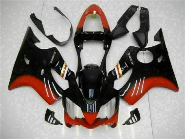 Rojo Negro Carenado & Plástico Moto Honda CBR 600 F4i 01-03