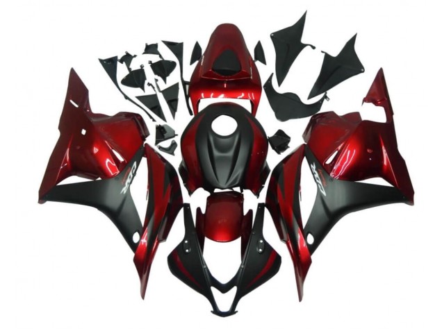 Rojo Negro Kit ABS Carenado Motocicleta Honda CBR 600 RR 09-12 Rojo Negro Kit ABS Carenado Motocicleta Honda CBR 600 RR 09-12
