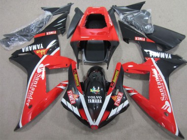 Rojo Negro Santander Carenado Moto Yamaha R1 02-03