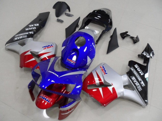 Rojo Plata Azul Carenado Moto Honda CBR 600 RR 03-04