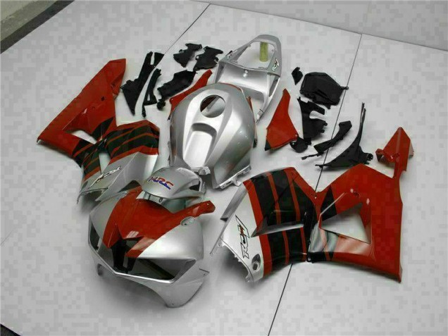 Rojo Plata Carenado Moto Honda CBR 600 RR 13-21 Rojo Plata Carenado Moto Honda CBR 600 RR 13-21