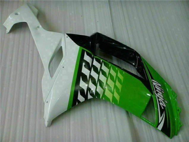 Verde Blanco Ninja Carenado Moto Kawasaki ZX6R 07-08 Verde Blanco Ninja Carenado Moto Kawasaki ZX6R 07-08