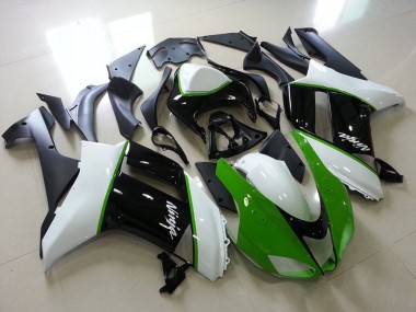 Verde Negro Blanco Carenado Moto Kawasaki ZX6R 07-08