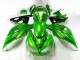 Verde Negro Carenado Moto Kawasaki ZX14R ZZR 1400 12-21 Verde Negro Carenado Moto Kawasaki ZX14R ZZR 1400 12-21
