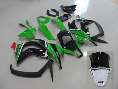 Verde & Negro Kit ABS Carenado Motocicleta Kawasaki ZX10R 11-15