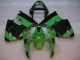 Verde Negro Kit Carenado Inyección Kawasaki ZX6R 00-02 Verde Negro Kit Carenado Inyección Kawasaki ZX6R 00-02