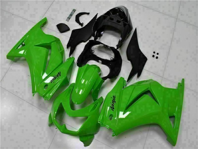 Verde Negro Ninja ABS Moto Plásticos Kawasaki EX250 08-12 Verde Negro Ninja ABS Moto Plásticos Kawasaki EX250 08-12