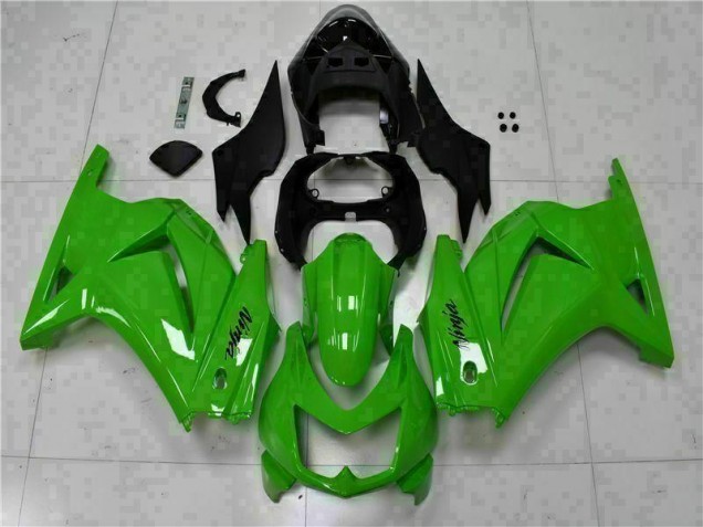 Verde Negro Ninja ABS Moto Plásticos Kawasaki EX250 08-12 Verde Negro Ninja ABS Moto Plásticos Kawasaki EX250 08-12