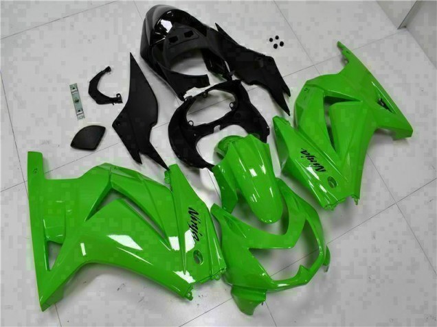 Verde Negro Ninja ABS Moto Plásticos Kawasaki EX250 08-12 Verde Negro Ninja ABS Moto Plásticos Kawasaki EX250 08-12
