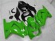 Verde Negro Ninja ABS Moto Plásticos Kawasaki EX250 08-12 Verde Negro Ninja ABS Moto Plásticos Kawasaki EX250 08-12