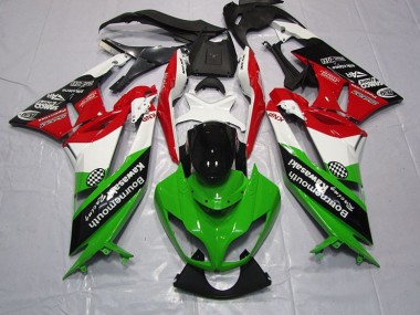 Verde Rojo Carenado Moto Kawasaki ZX6R 09-12
